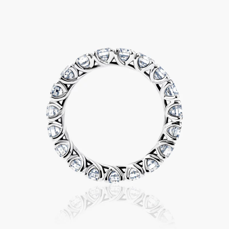 Anello Intreccio in oro bianco 18kt