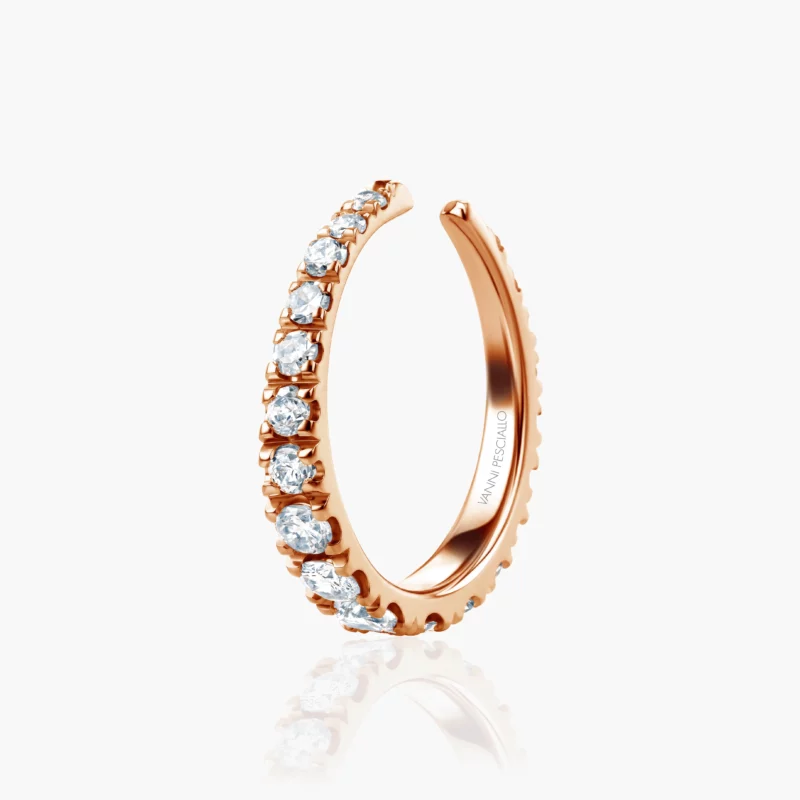 Anello Moon in oro rosa 18kt