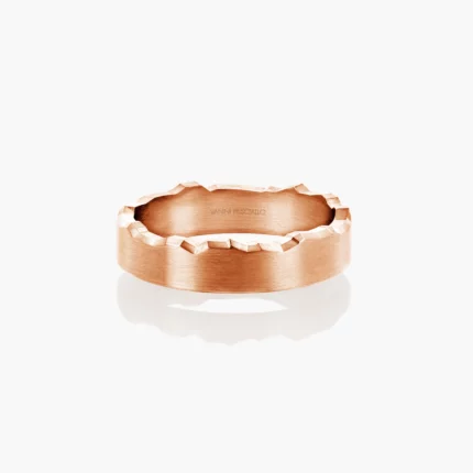 Fedi Crack in oro rosa 18kt