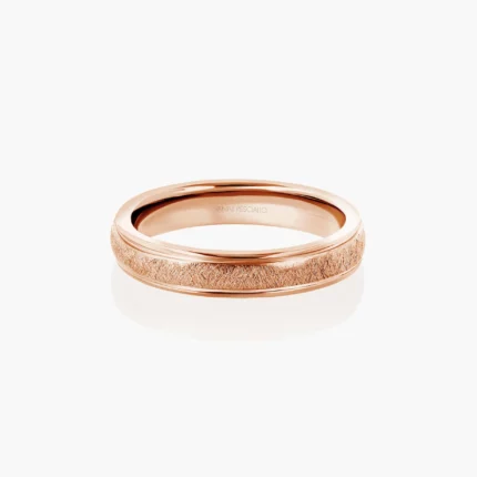 Givre wedding rings in 18kt rose gold