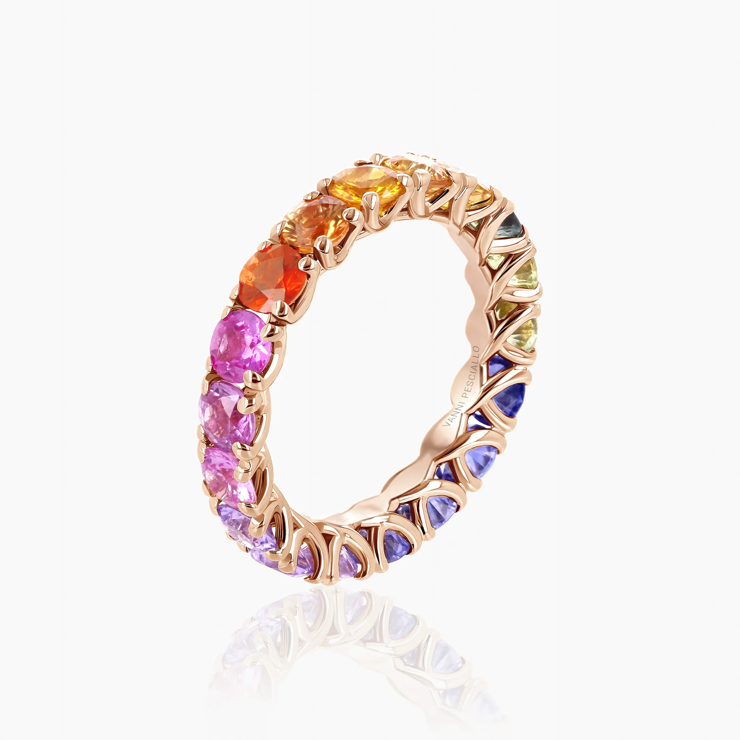 Rainbow Pink_logo Bague Rainbow Eternity