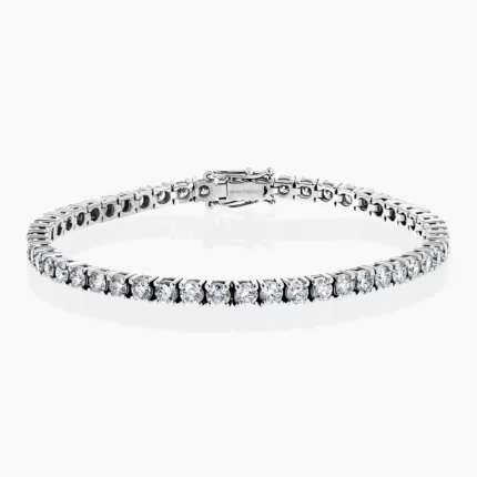 Diamond tennis bracelet in 18k white gold – Classic Tennis, Vanni Pesciallo