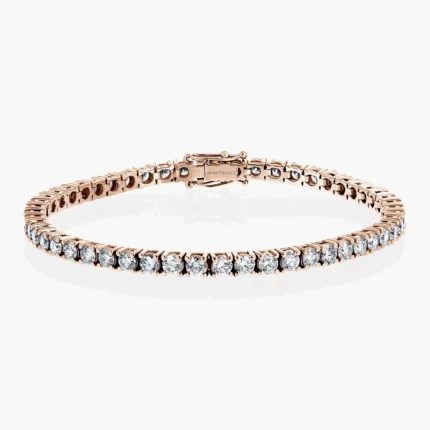 Diamond tennis bracelet in 18k rose gold – Classic Tennis, Vanni Pesciallo